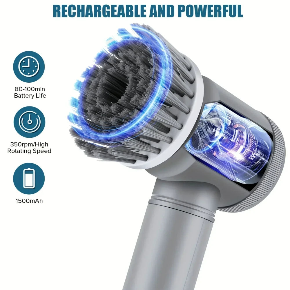 Electric Cordless Spin Scrubber